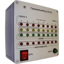 Стационарный газосигнализатор  ЭССА-NH3-3 (три порога 12 каналов,12 преобразователей)